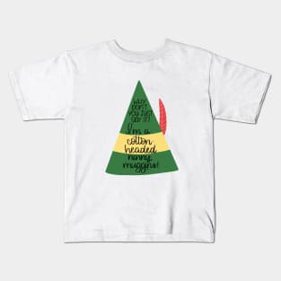 Elf Cotton Headed Ninny Muggins Kids T-Shirt